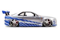 Rychle a zběsile auto 2002 Nissan Skyline 1:24